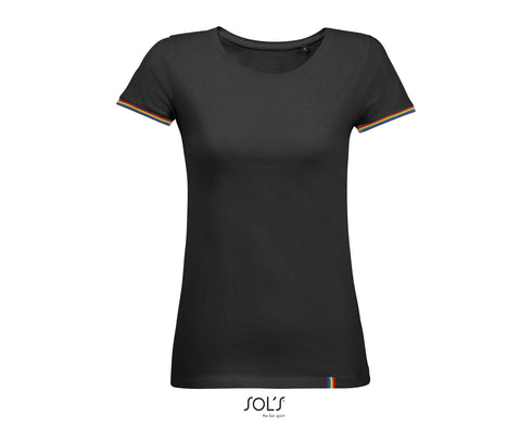 Women's Short Sleeve T-Shirt Rainbow