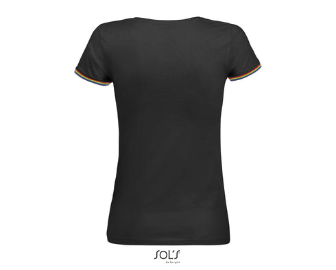 Women's Short Sleeve T-Shirt Rainbow