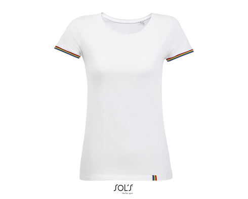 Women's Short Sleeve T-Shirt Rainbow