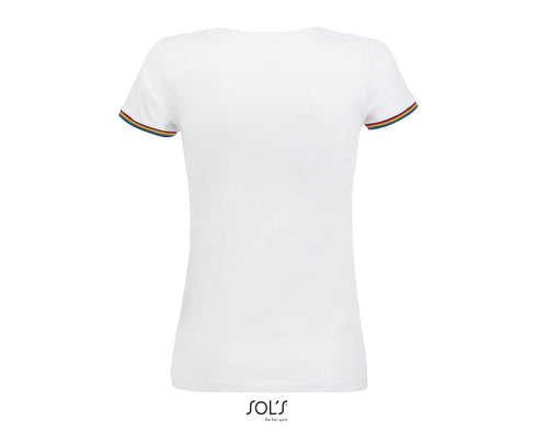 Women's Short Sleeve T-Shirt Rainbow