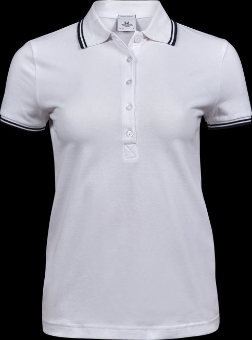 Women´s Luxury Stripe Stretch Polo
