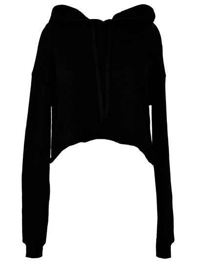 Women's cropped fleece hoodie