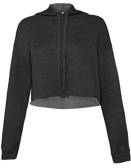 Women's cropped fleece hoodie