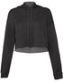 Women's cropped fleece hoodie