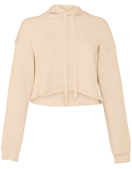 Women's cropped fleece hoodie