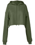 Women's cropped fleece hoodie