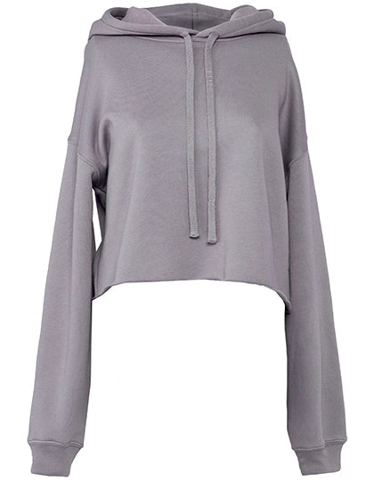 Women's cropped fleece hoodie