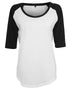 Ladies' 3/4 Contrast Raglan Tee