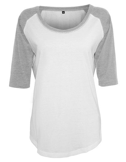 Ladies' 3/4 Contrast Raglan Tee