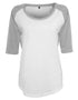 Ladies' 3/4 Contrast Raglan Tee