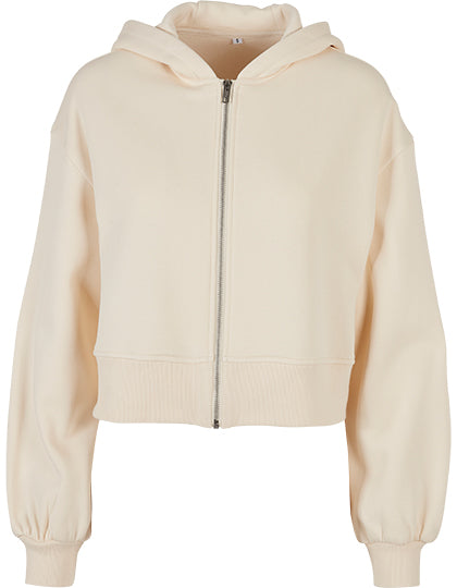 Ladies Short Oversized Zip Jacket
