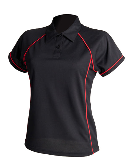 Ladies' Piped Performance Polo