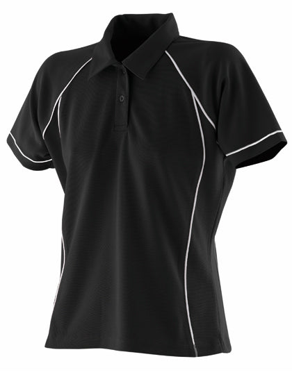 Ladies' Piped Performance Polo