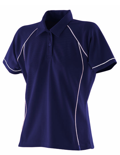 Ladies' Piped Performance Polo