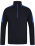 Adults 1/4 Zip Midlayer With Contrast Panelling