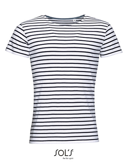 Men's Round Neck Striped T-Shirt Miles