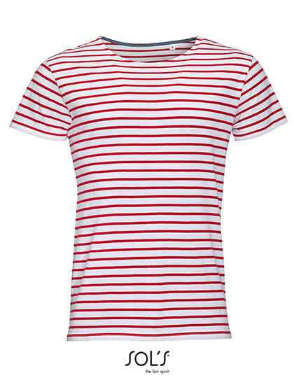 Men's Round Neck Striped T-Shirt Miles