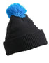 Pompon Hat With Brim