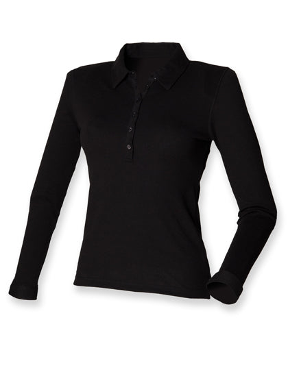 Women´s Long Sleeved Stretch Polo