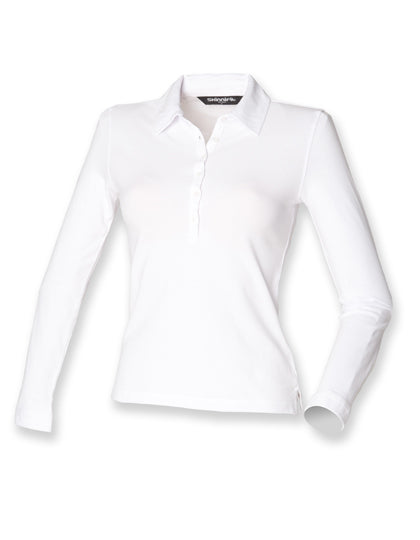 Women´s Long Sleeved Stretch Polo