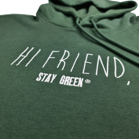 Stay Green Organic Hoodie - Hi Friend