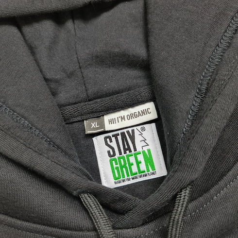 Stay Green Organic Hoodie - glow green