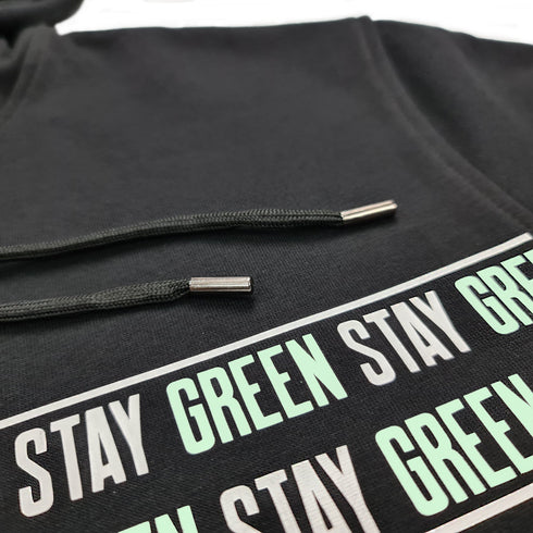 Stay Green Organic Hoodie - glow green