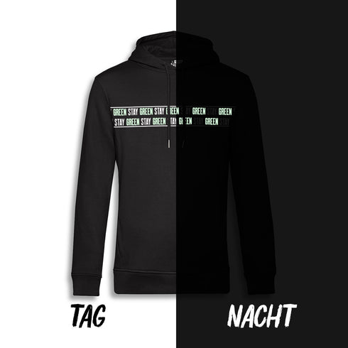 Stay Green Organic Hoodie - glow green