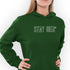 Stay Green Organic Hoodie - simple outline