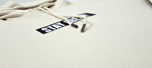 Stay Green Organic Hoodie - black stripe