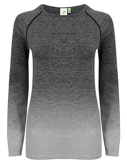 Ladies' Seamless Fade Out Long Sleeved Top