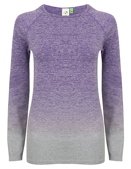 Ladies' Seamless Fade Out Long Sleeved Top