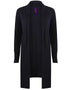 Ladies' longline open cardigan