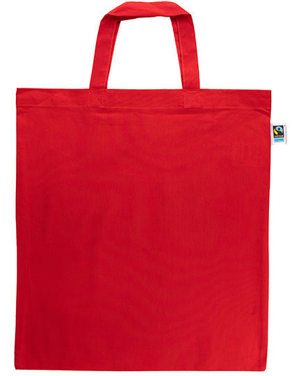 Baumwolltasche, Fairtrade-Baumwolle, kurze Henkel
