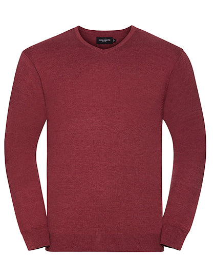 Men's V-neck knitted sweater