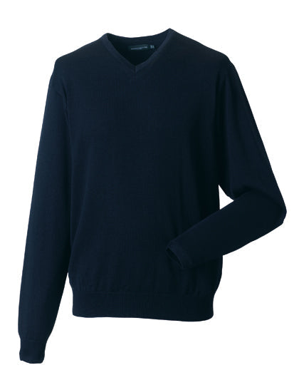 Men's V-neck knitted sweater