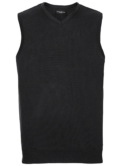 V-neck sleeveless knitted sweater