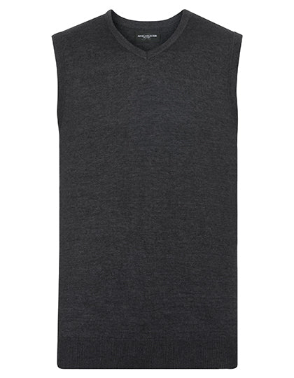 V-neck sleeveless knitted sweater