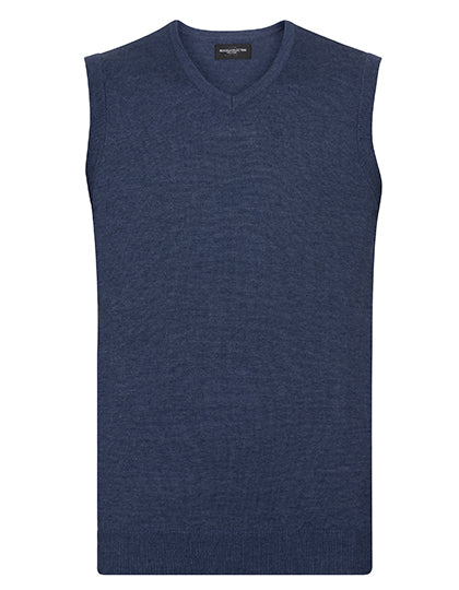 V-neck sleeveless knitted sweater