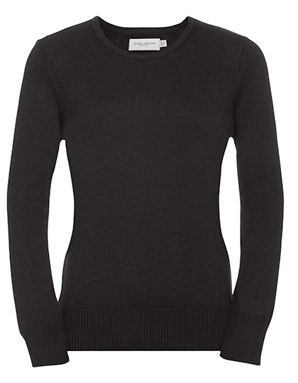 Ladies' crew neck knitted sweater