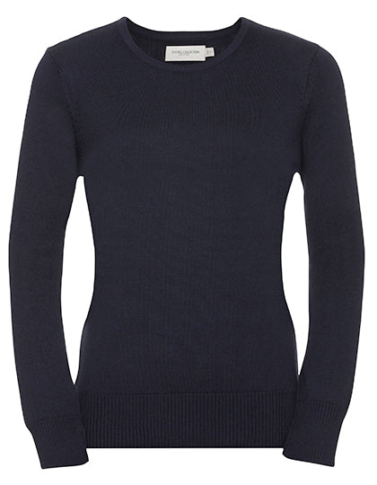 Ladies' crew neck knitted sweater