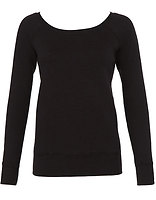 Women's Sponge Fleece Wide Neck Sweatshirt